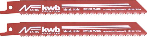 kwb 577400 Säbelsägeblätter, Metallbearbeitung, Bi-Metall, grob  2 St.