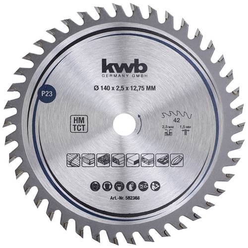 kwb 582368 Kreissägeblatt 140 x 12.75 mm 1 St.