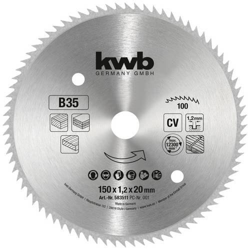 kwb 583511 Kreissägeblatt 150 x 20 mm 1 St.