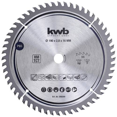 kwb 586568 Kreissägeblatt 190 x 16 mm 1 St.