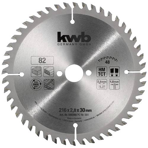 kwb 588265 Kreissägeblatt 216 x 30 mm 1 St.
