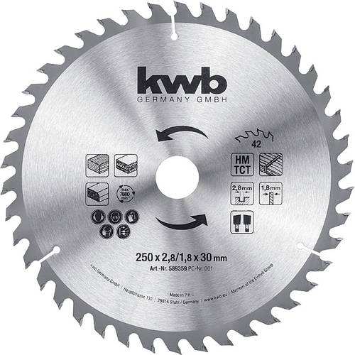 kwb 589359 Kreissägeblatt 250 x 30 mm 1 St.