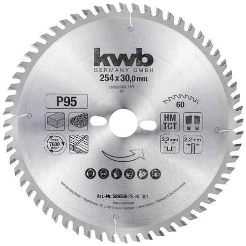 kwb 589566 Kreissägeblatt 254 x 30 mm 1 St.