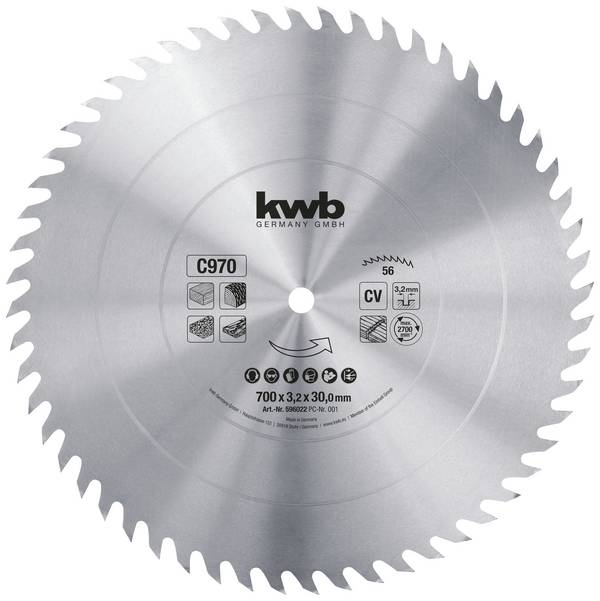 kwb  597022 Kreissägeblatt 700 x 30 mm  1 St.