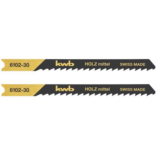 kwb 610230 Stichsägeblätter, Holzbearbeitung, spezieller Einstichzahn, HCS, 2 x mittel 2 St.