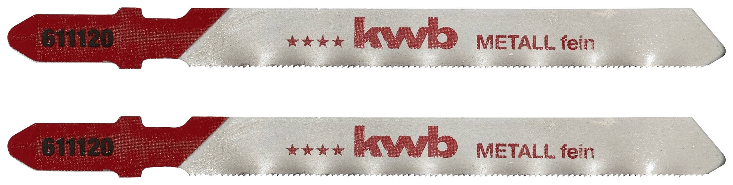 KWB 611120 Stichsägeblätter, Metallbearbeitung, HSS, fein 2 St.