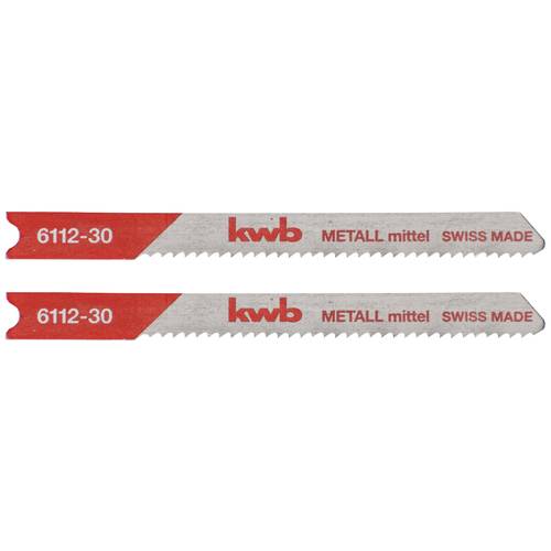 kwb 611230 Stichsägeblätter, Metallbearbeitung, HSS, 2 x mittel 2 St.