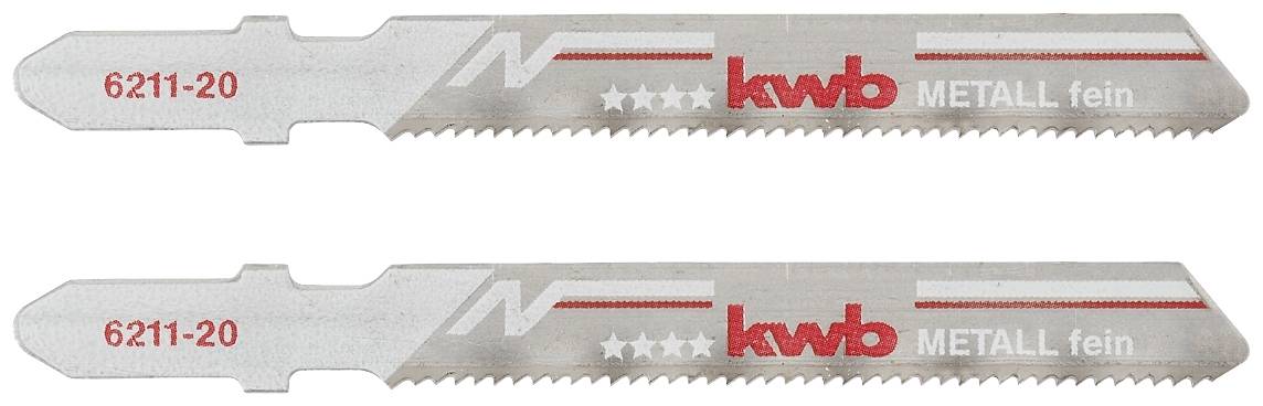 KWB 621120 Stichsägeblätter, Metallbearbeitung, Bi-Metall, 2 x fein 2 St.