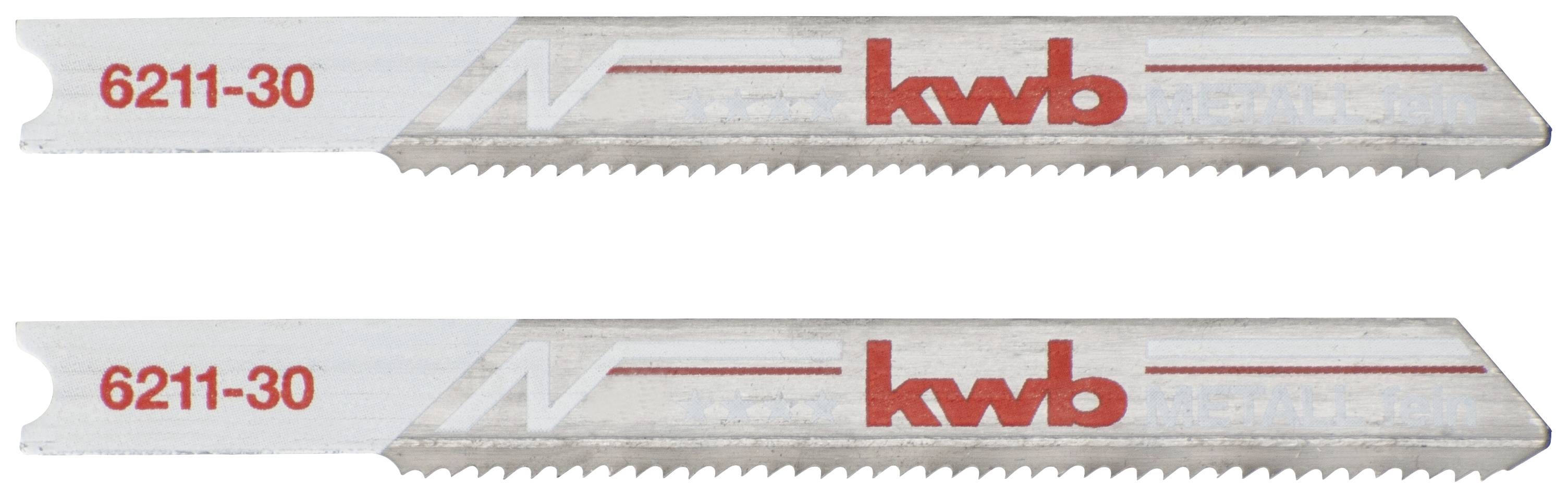 KWB 621130 Stichsägeblätter, Metallbearbeitung, Bi-Metall, 2 x fein 2 St.