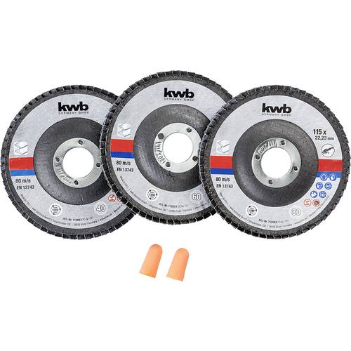 kwb 712061 Schleifset 115 mm 3 St.