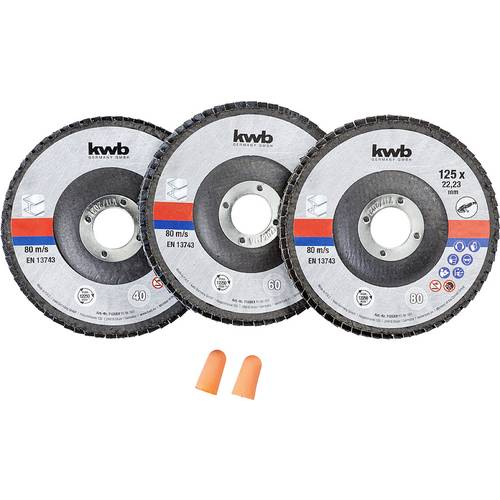 kwb 712062 Schleifset 125 mm 3 St.