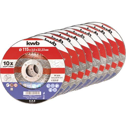 kwb 791195 Trennscheibe gerade 115 mm 10 St. Metall