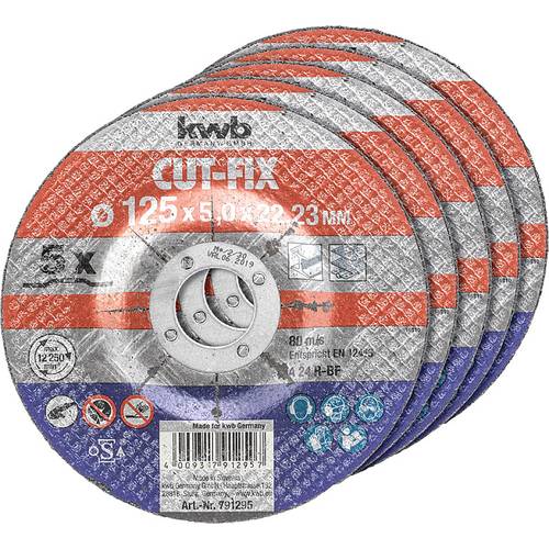 Thumbnail - kwb 791295 Trennscheibe gerade 125 mm 5 St. Metall
