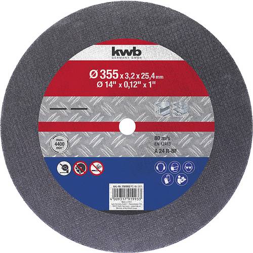 Thumbnail - kwb 791993 Trennscheibe gerade 355 mm 1 St. Metall