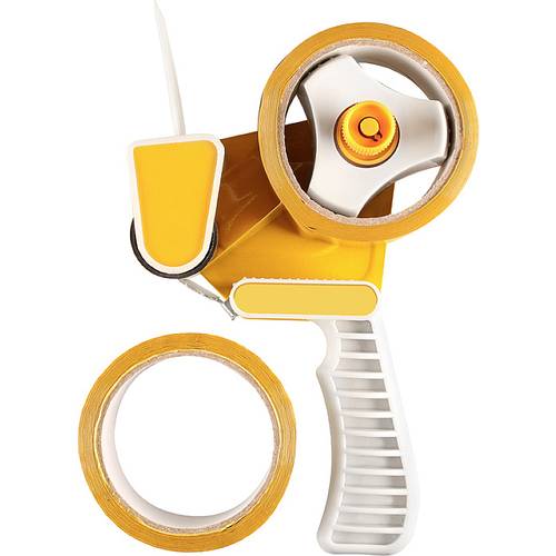 kwb Packband-Abroller Grau, Gelb Rollenbreite (max.): 50 mm Rollenlänge (max.) 33 m