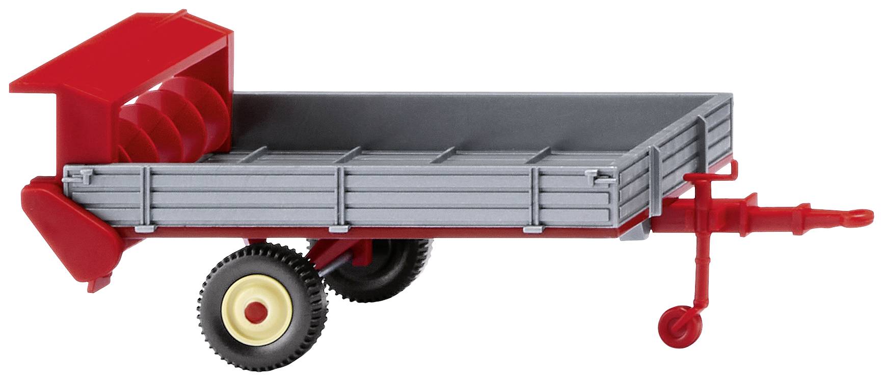 Thumbnail - Wiking 0887 04 H0 Anhänger Modell Fortuna Stalldung-Breitstreuer silber/karminrot