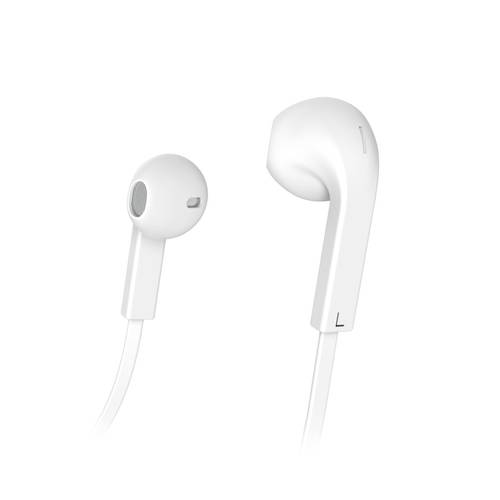 Thumbnail - hama 00184138 Kopfhörer Advance, Earbuds, Mikrofon, Flachbandkabel, Weiß