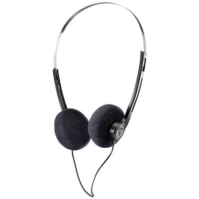 Hama Slight Computer On Ear Kopfhörer kabelgebunden Stereo Schwarz/Silber  