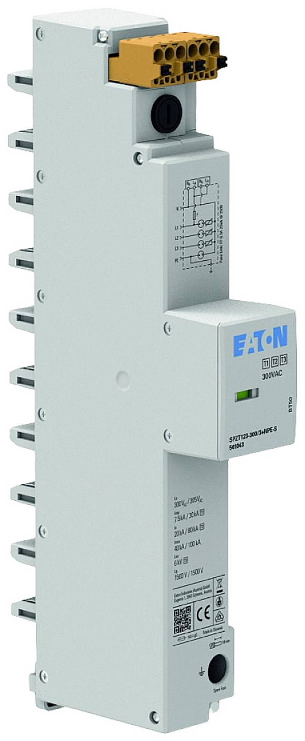 Eaton EP-501043 SPZT123-300/3+NPE-S Überspannungsableiter Überspannungsschutz für: 40 mm Sammelschiene 7.5 kA 1 St.