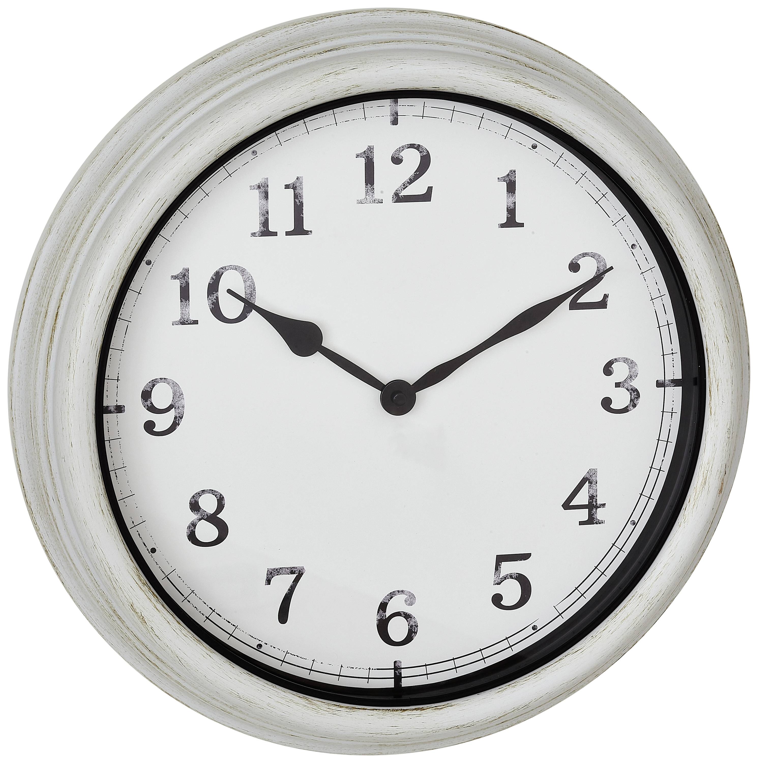 TFA Dostmann 60.3067.02 Quarz Outdooruhr 38mm x 63mm Weiß spritzwassergeschützt, Großes Display