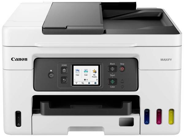 Canon MAXIFY GX4050 Multifunktionsdrucker Tintenstrahl Farbe  A4 Drucker, Scanner, Kopierer, Fax ADF, Duplex, LAN, Tintentank-System, WLAN