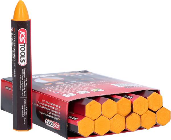 Signierkreide, gelb,12er Pack KS Tools 100.4045