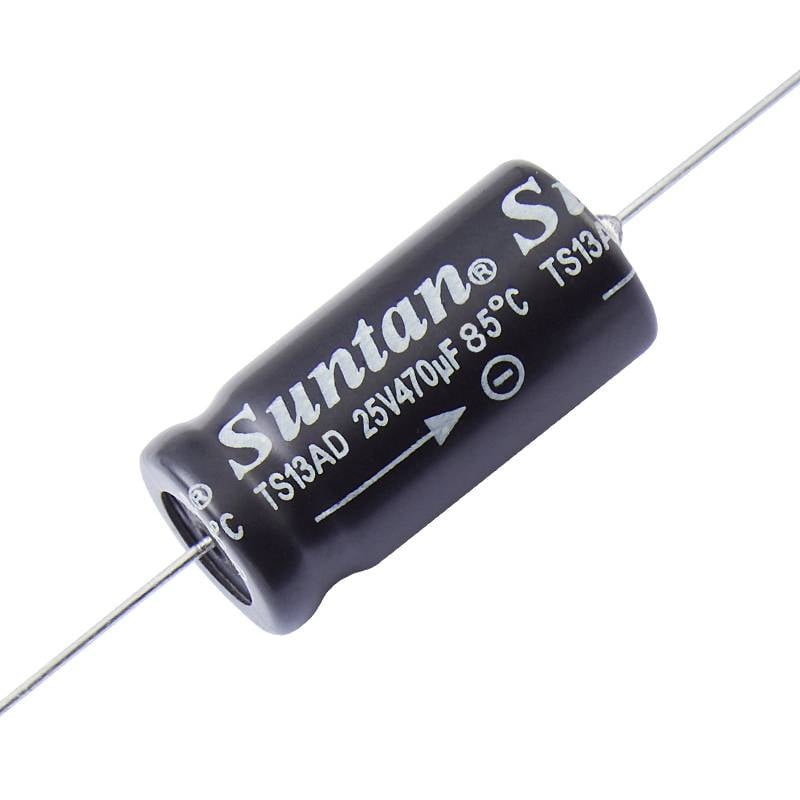 Suntan TS13AE2AR47MSB000R Elektrolyt-Kondensator axial bedrahtet 0.47 µF 100 V 0.2 % (Ø x L) 13 mm x 6.30 mm 1 St.