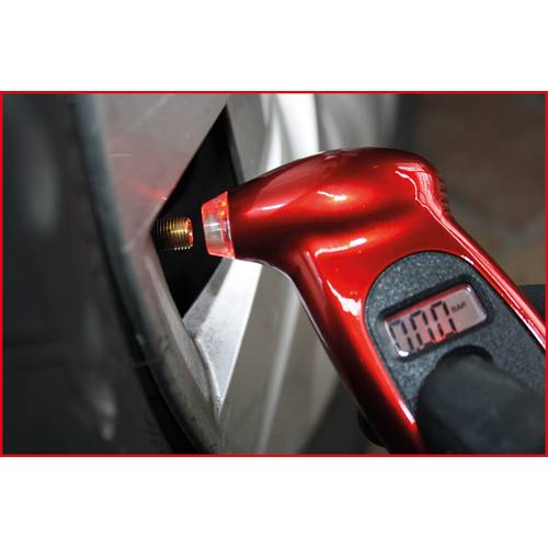 Digitaler Reifendruckmesser Messbereich 02 - 10 bar Länge 135 mm. KS Tools 64247849