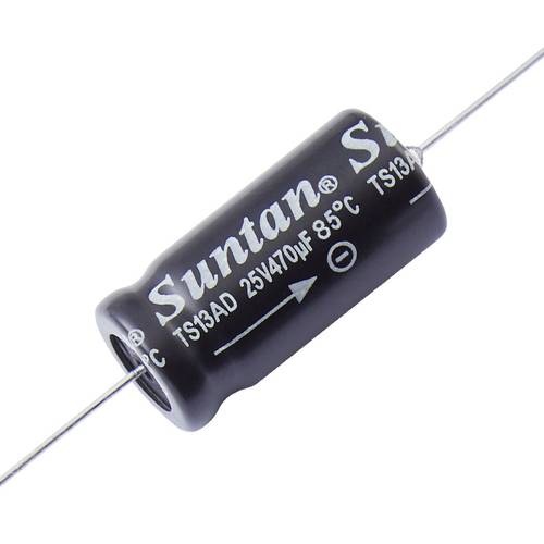 Thumbnail - Suntan TS13AE1J472MSB000R Elektrolyt-Kondensator axial bedrahtet 4.700 µF 63 V 0.2 % (Ø x L) 43 mm x 25 mm 1 St.