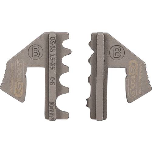 Paar Crimp-Einsätze für nicht isolierte Kabelösen, Ø 0,5 - 10 mm KS Tools 115.1416
