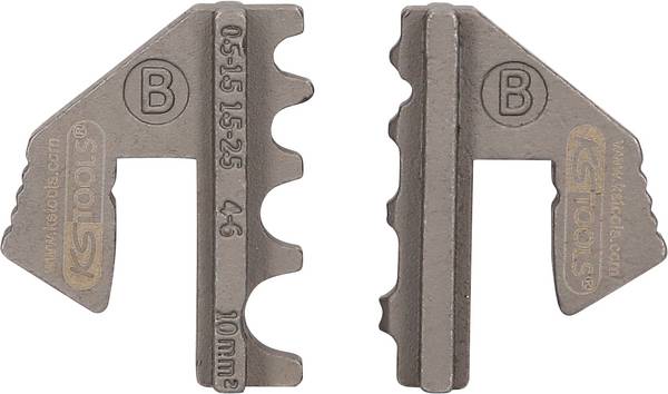 Paar Crimp-Einsätze für nicht isolierte Kabelösen, Ø 0,5 - 10 mm KS Tools 115.1416