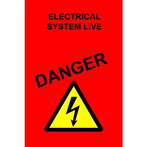 Thumbnail - Poster - Gefahr, rot KS Tools 117.0174