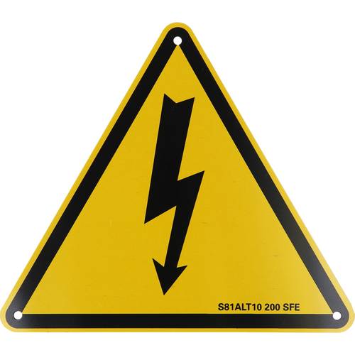 Warnschild-Hybrid-Blitz, Aluminium, 200 mm KS Tools 117.0178