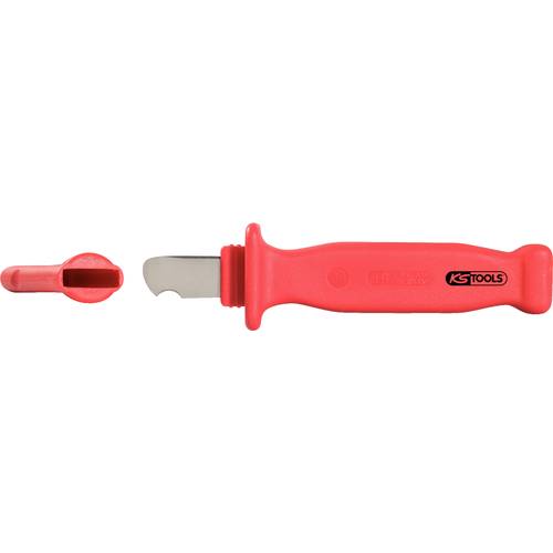Thumbnail - Abmantelungsmesser mit Schutzisolierung, 182mm KS Tools 117.1391