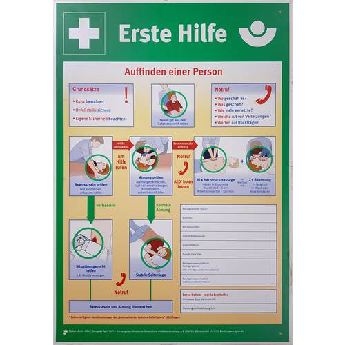 Schild Erste Hilfe Aushang KS Tools 117.2479
