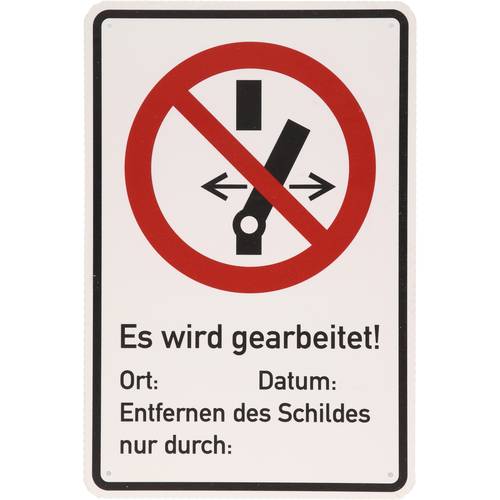 Warnschild Geerdet KS Tools 117.2482