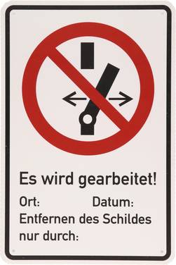 Warnschild Geerdet KS Tools 117.2482