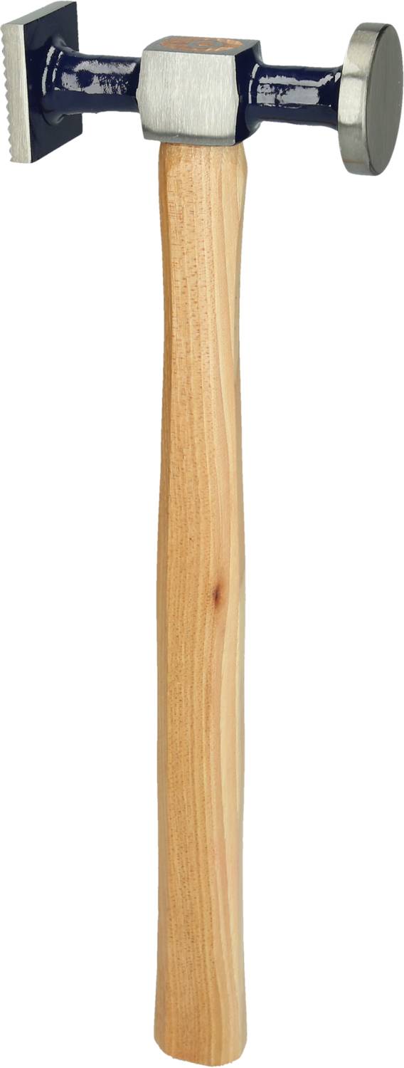 KS Tools 140.2132 Karosserie-Riffelhammer grob, rund/eckig, 325mm