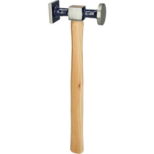 KS Tools 140.2132 Karosserie-Riffelhammer grob, rund/eckig, 325mm