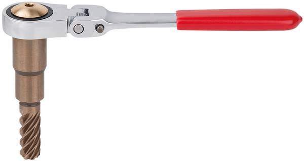 KS Tools 150.1982 Reibahle für ABS-Sensoren mit abwinkelbarer Knarre für VAG, Ø 11mm