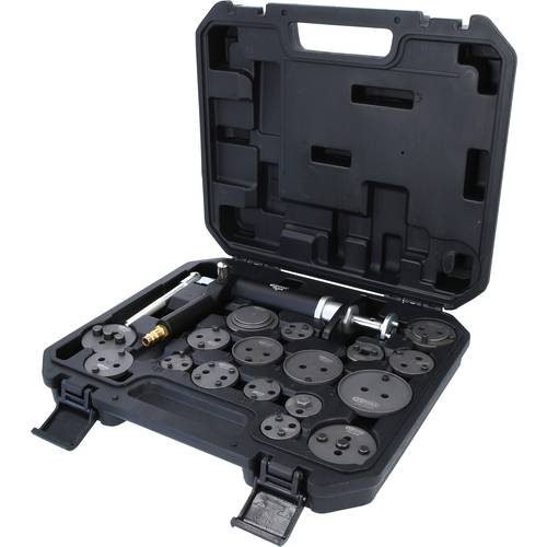 KS Tools 150.2000 Druckluftspindel-Bremskolbenwerkzeug-Satz, 18-tlg