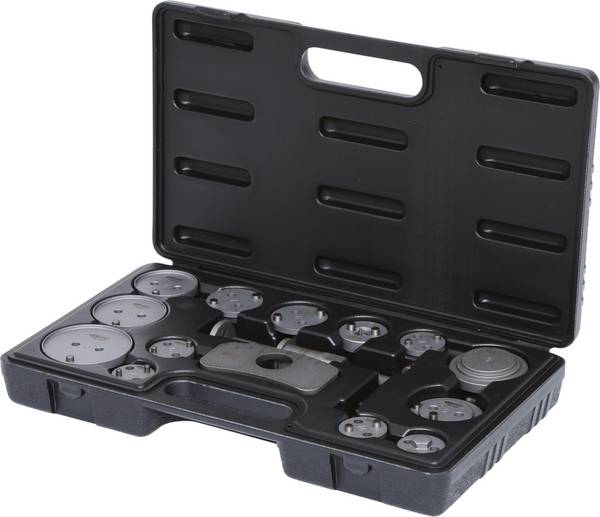 KS Tools 150.2015 Bremskolben-Rückstell-Werkzeug-Satz, 15-tlg