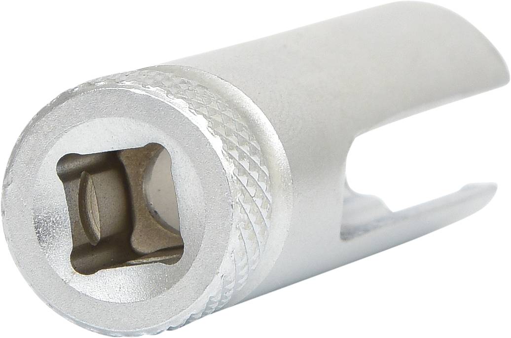 Zylinderförmiger Metallverschluss für Flaschen, mit Nocken zum Entriegeln.