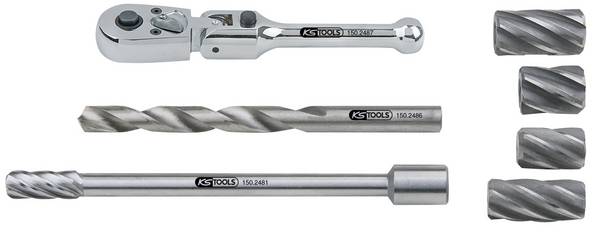 KS Tools 150.2480 ABS-Sensoren-Reibahlen-Satz, 7-tlg