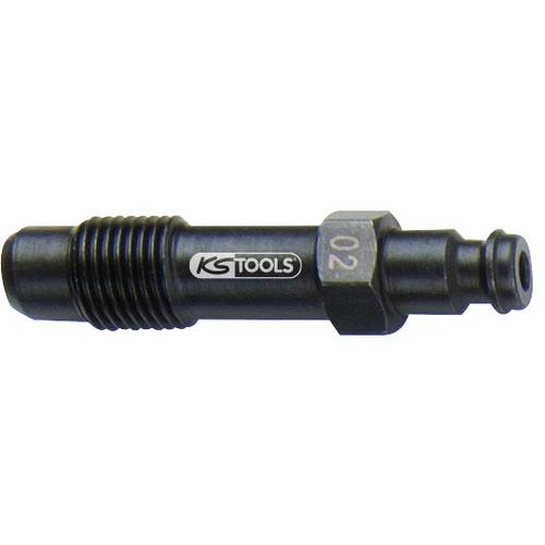 KS Tools 150.3663 Glühkerzen Adapter, M12x1,25 mit Außengewinde, Länge 55 mm