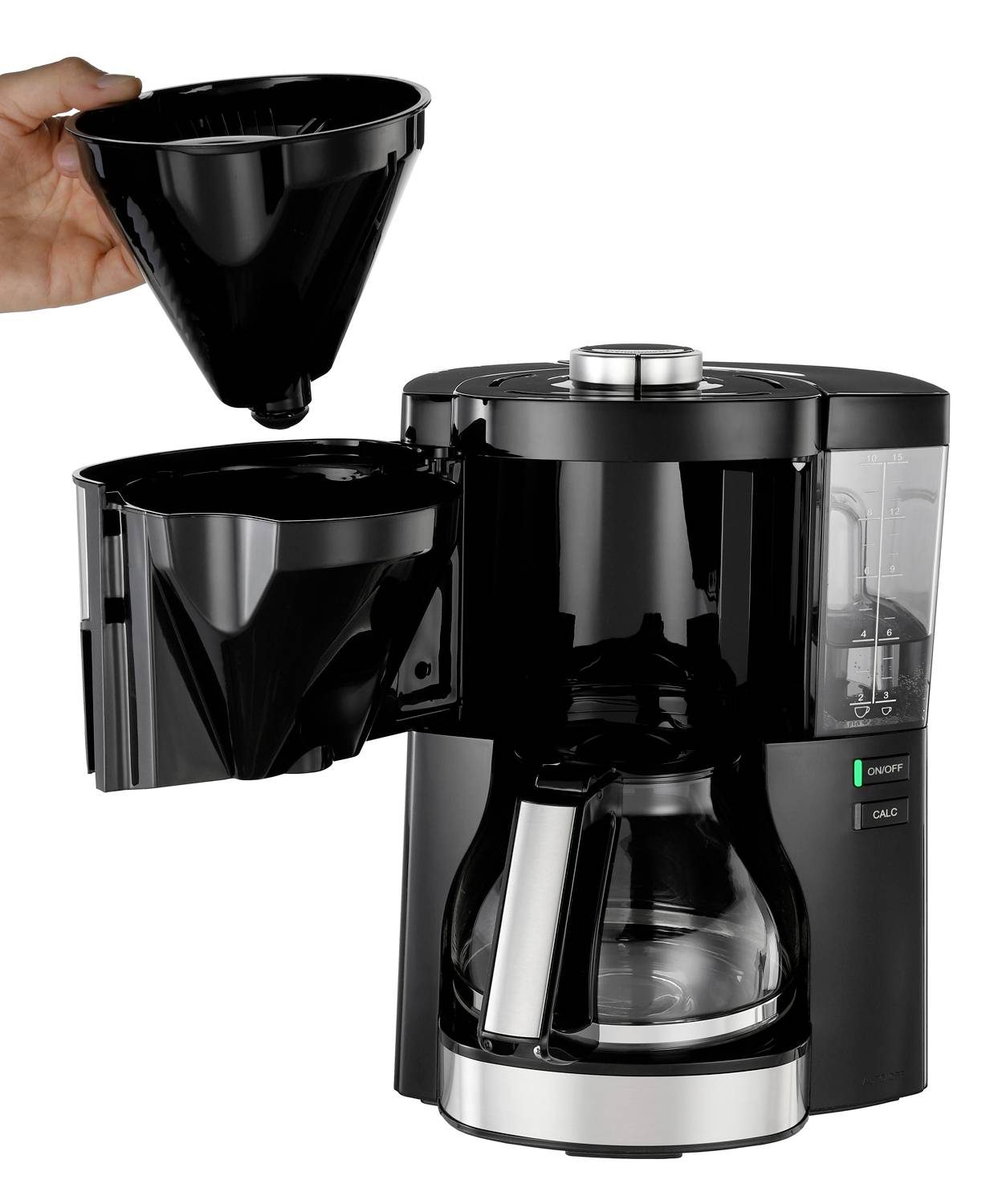 Melitta SDA Kaffeeautomat Look V Perfection 1025-06 sw 1080 W, 1250 ml-4