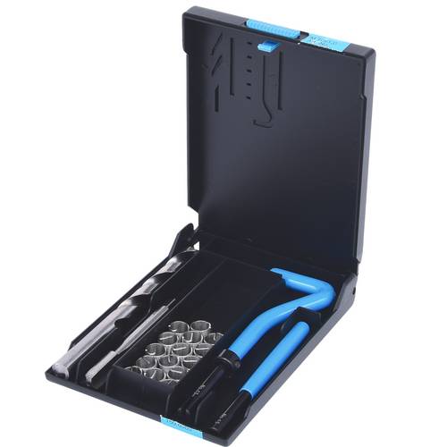 KS Tools 150.6060 Nirostahl Gewinde-Reparatur-Satz M10x1,0x14mm, 19-tlg