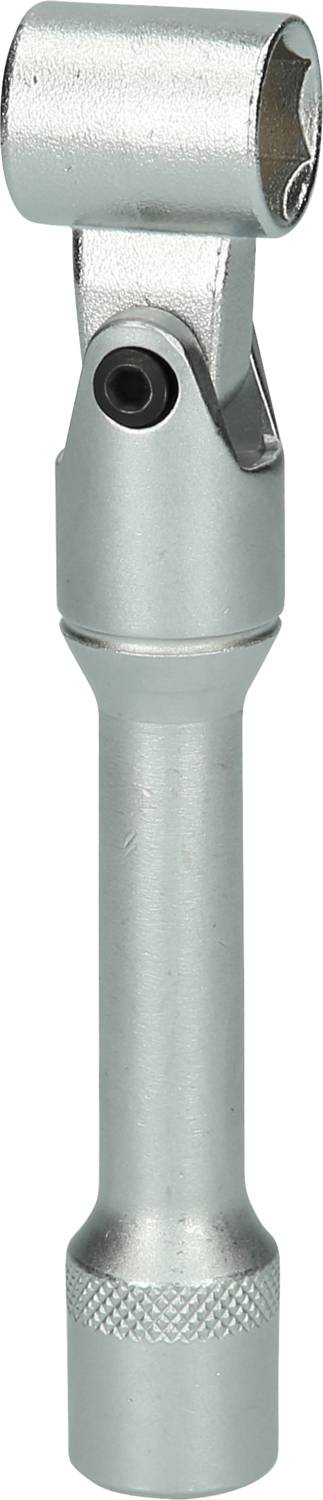 Metallschlüssel mit drehbarem Kopf, geeignet für enge und schwer erreichbare Stellen.