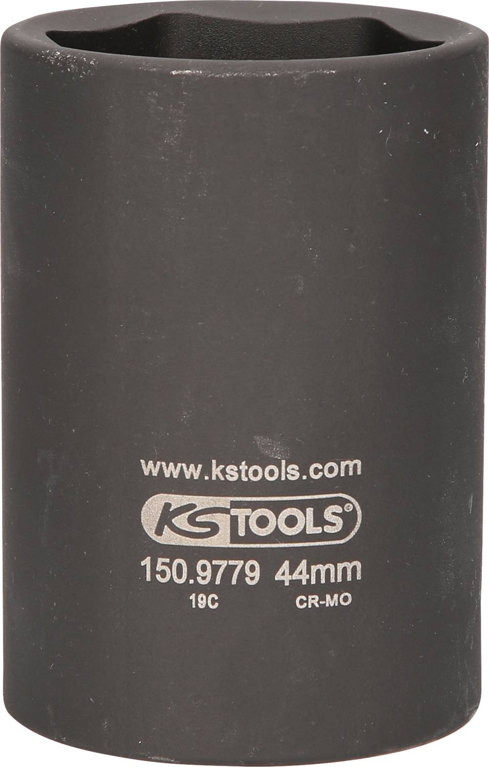 Eine Stecknuss der Marke KS Tools, Modellnummer 150.9779, mit einer Größe von 44 mm.