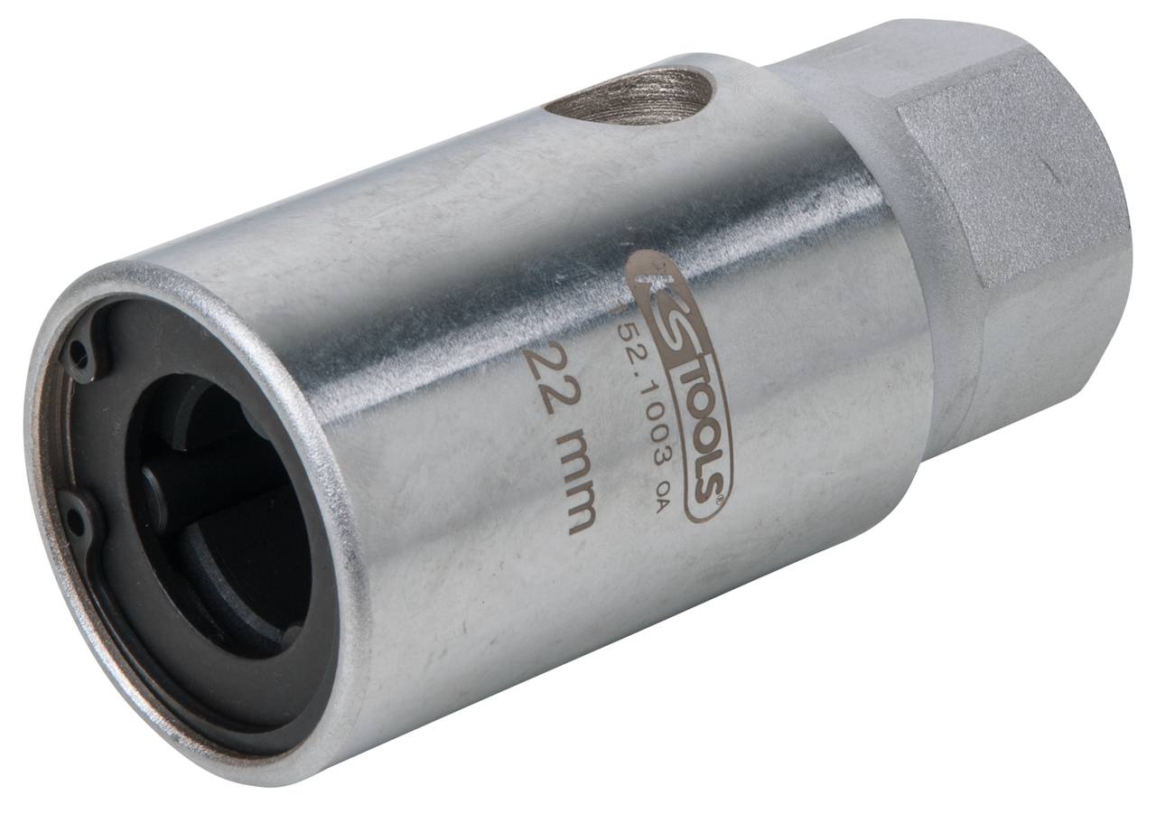 Hochwertige Steckschlüssel-Nuss mit 22 mm Durchmesser, aus Metall, geeignet für mechanische Anwendungen und Schraubarbeiten.